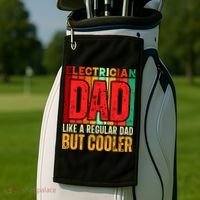 Electrician Dad Golf Towel thumb 2