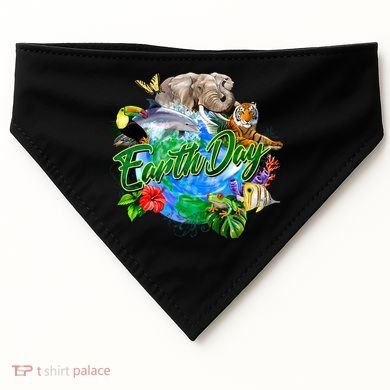 Earth Day USA-Made Doggie Bandana