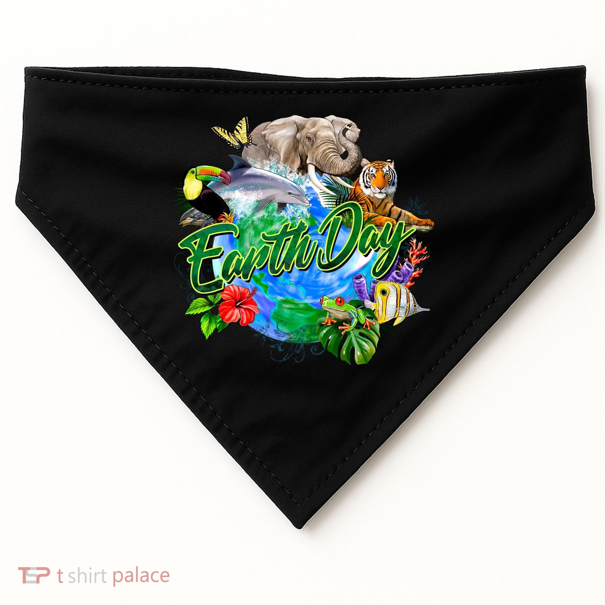 Earth Day USA-Made Doggie Bandana