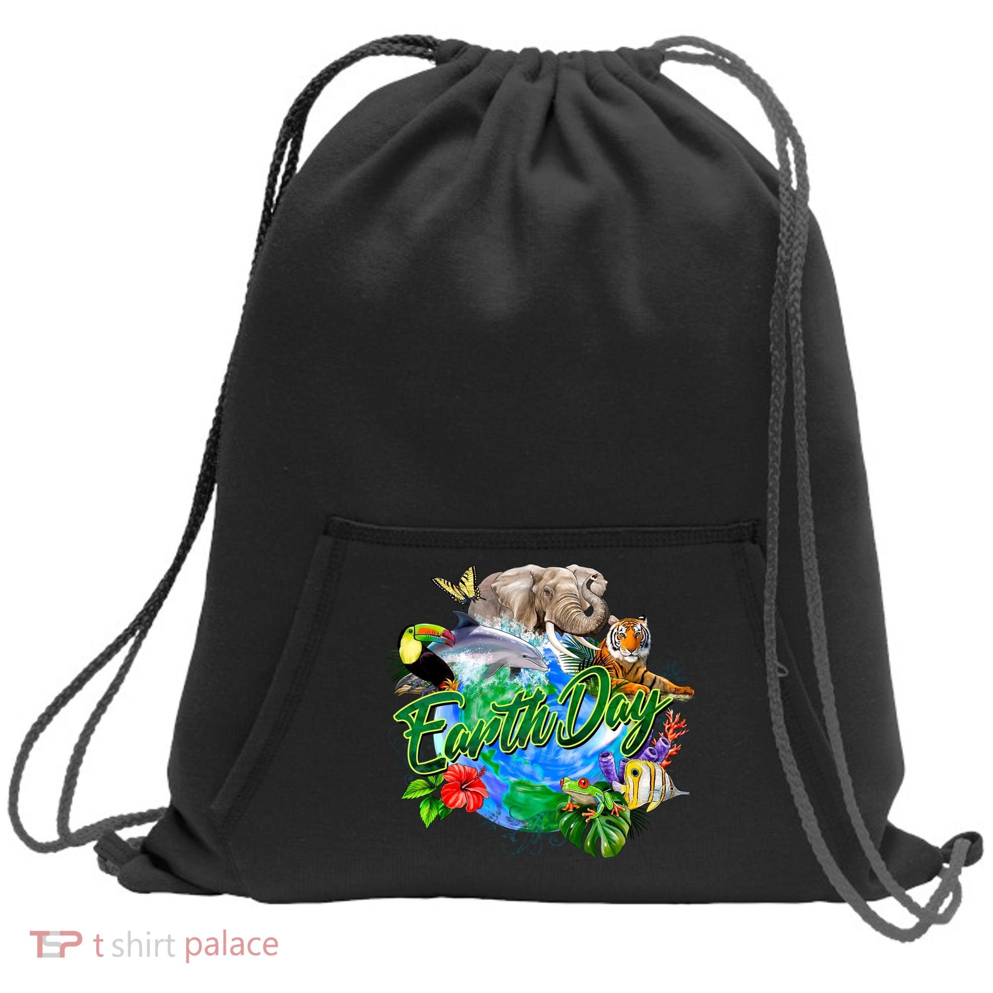 Earth Day Sweatshirt Cinch Pack Bag
