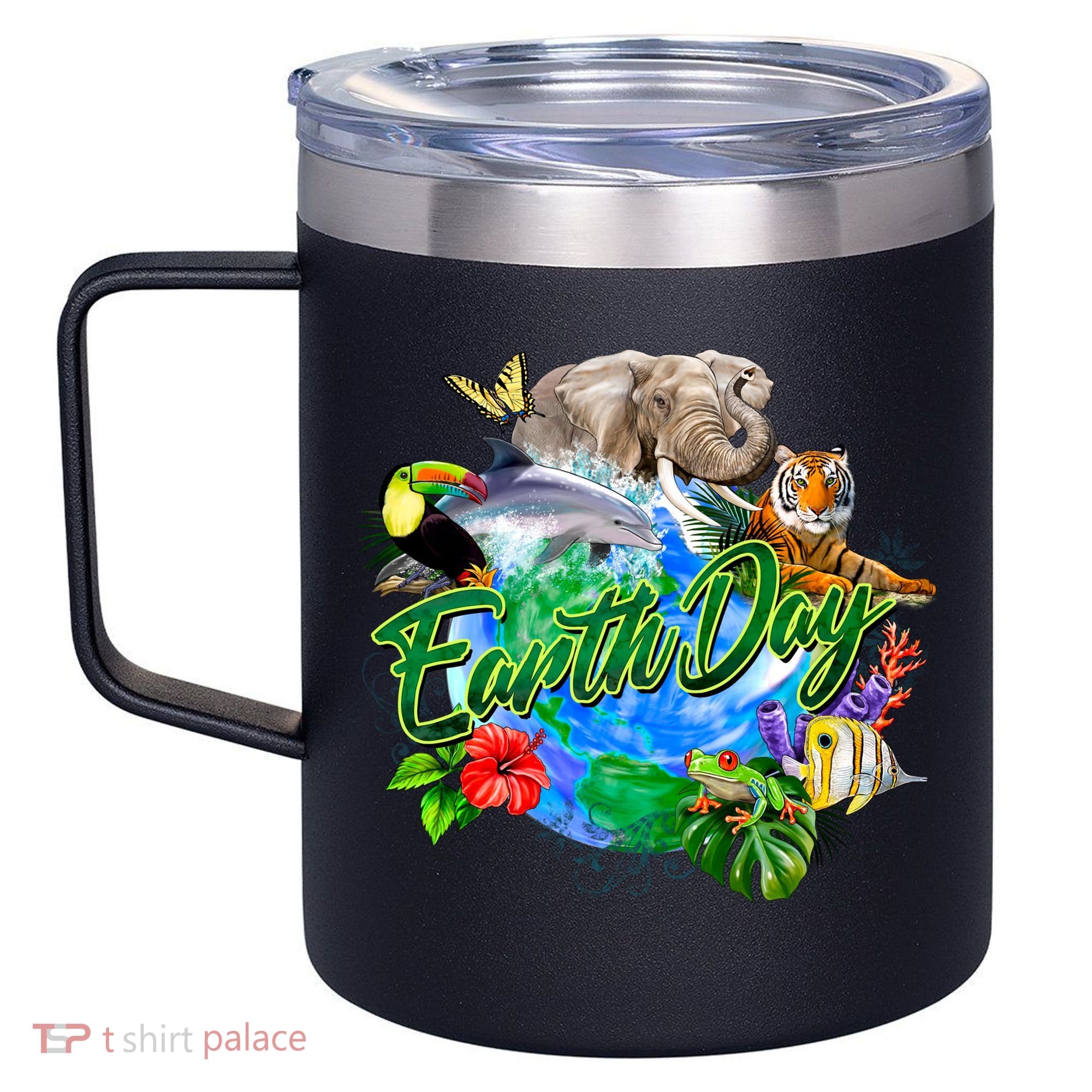 Earth Day 12oz Stainless Steel Coffee Mug