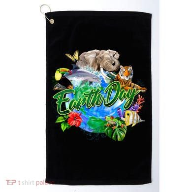 Earth Day Golf Towel