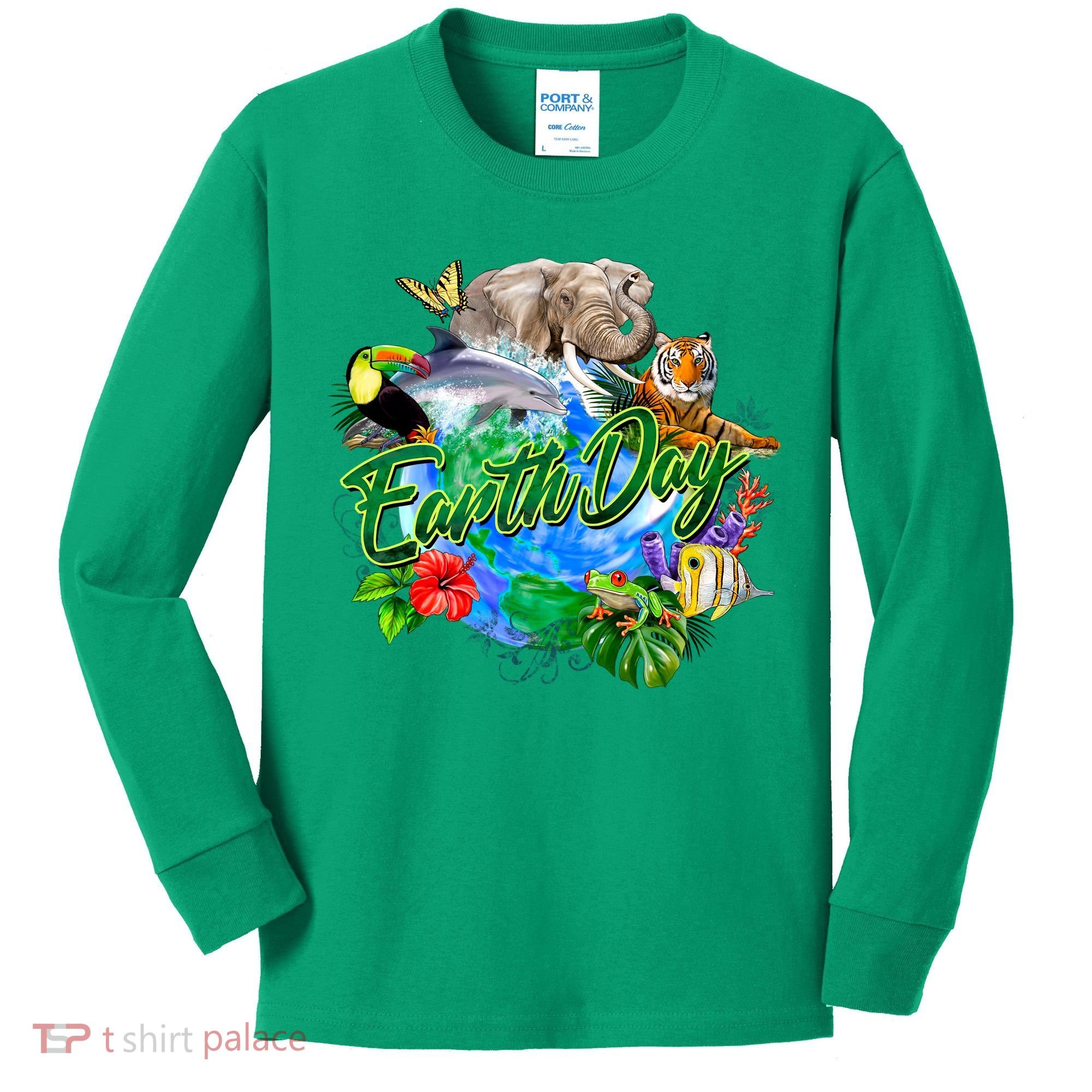 Earth Day Kids Long Sleeve Shirt