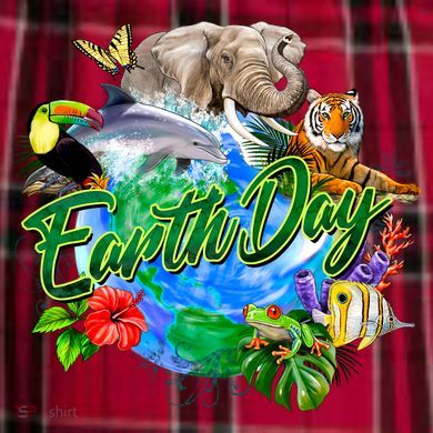 Earth Day Women's Flannel Plaid Pajama Pants