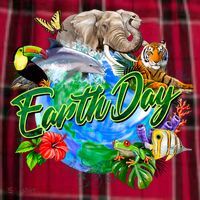 Earth Day Women's Flannel Plaid Pajama Pants thumb 2