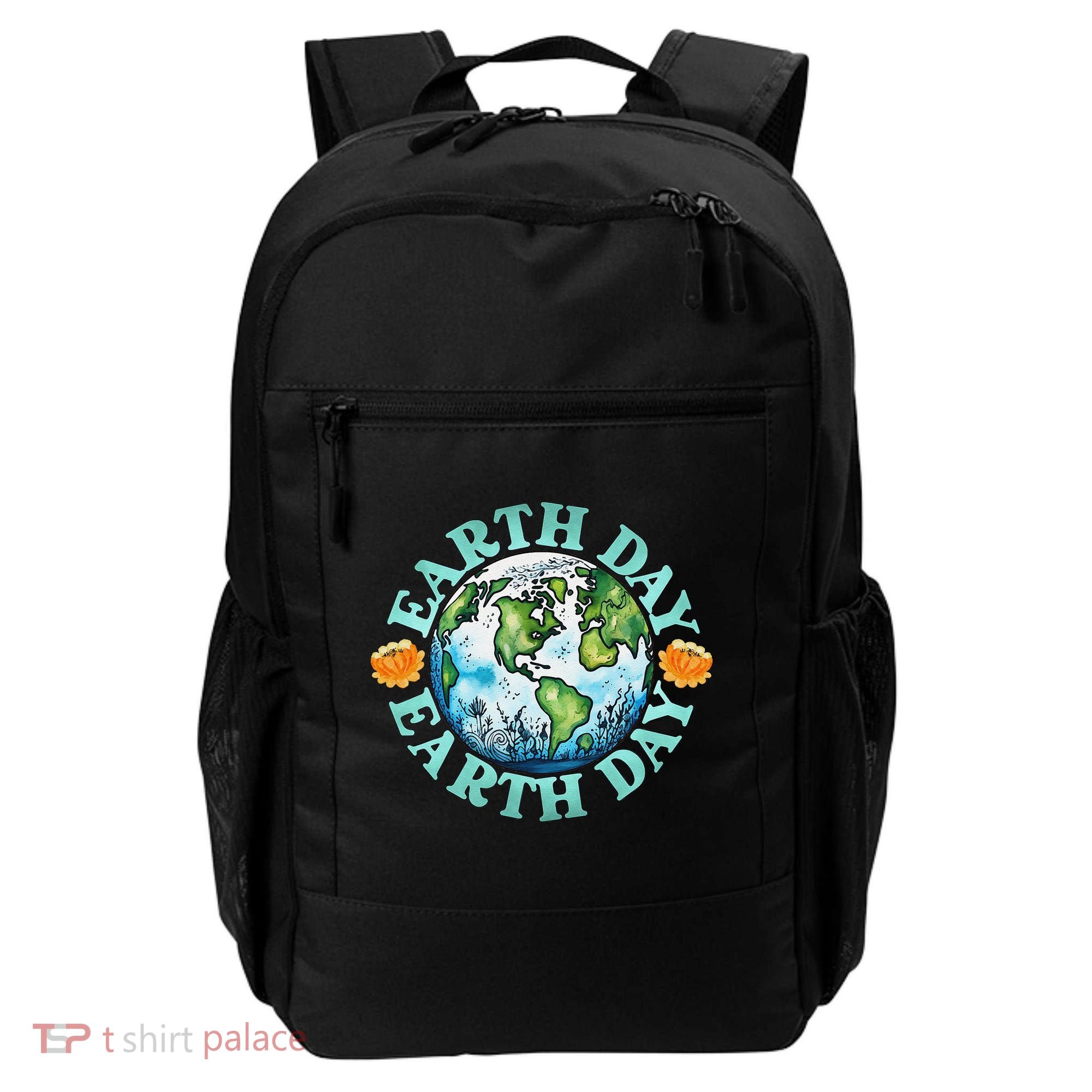 Earth Day Every Day Rainbow Globe Save The Planet Backpack