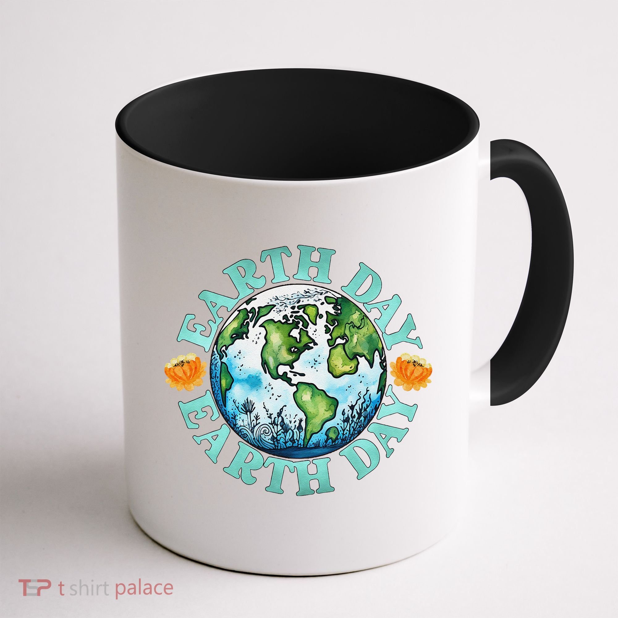 Earth Day Every Day Rainbow Globe Save The Planet Coffee Mug