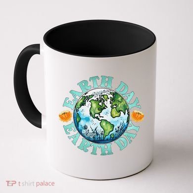 Earth Day Every Day Rainbow Globe Save The Planet Coffee Mug