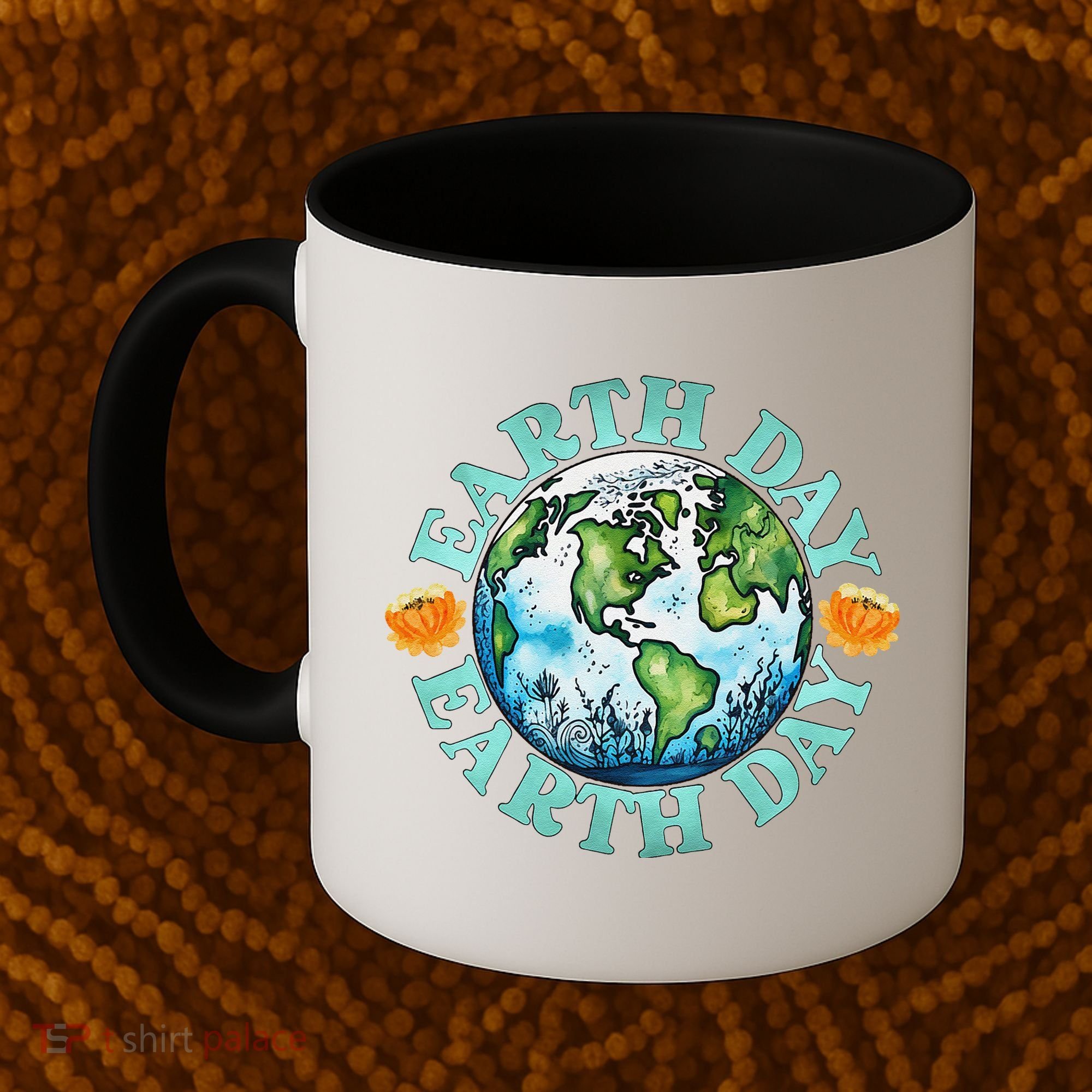 Earth Day Every Day Rainbow Globe Save The Planet Coffee Mug