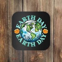 Earth Day Every Day Rainbow Globe Save The Planet Coaster thumb 0