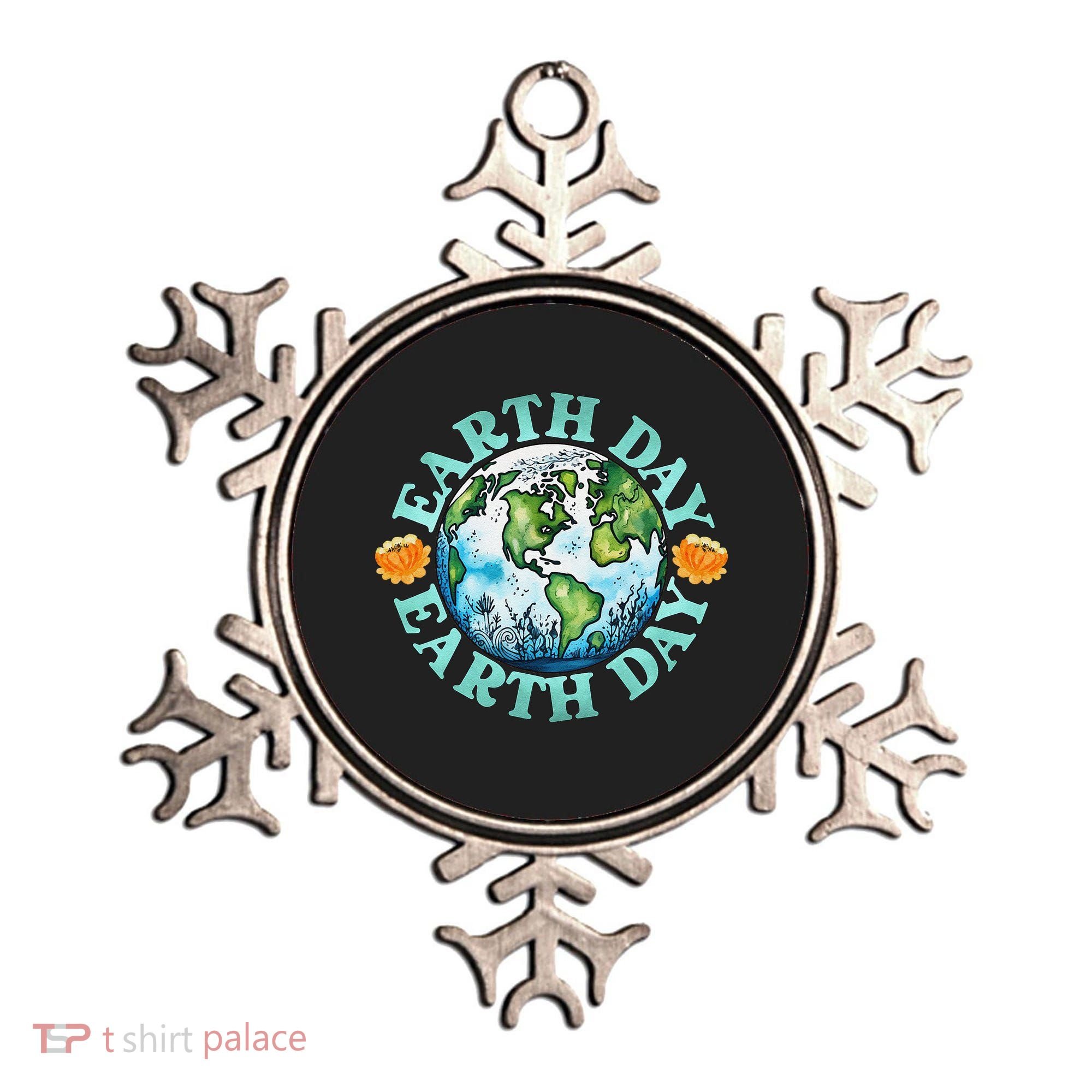 Earth Day Every Day Rainbow Globe Save The Planet Ornament