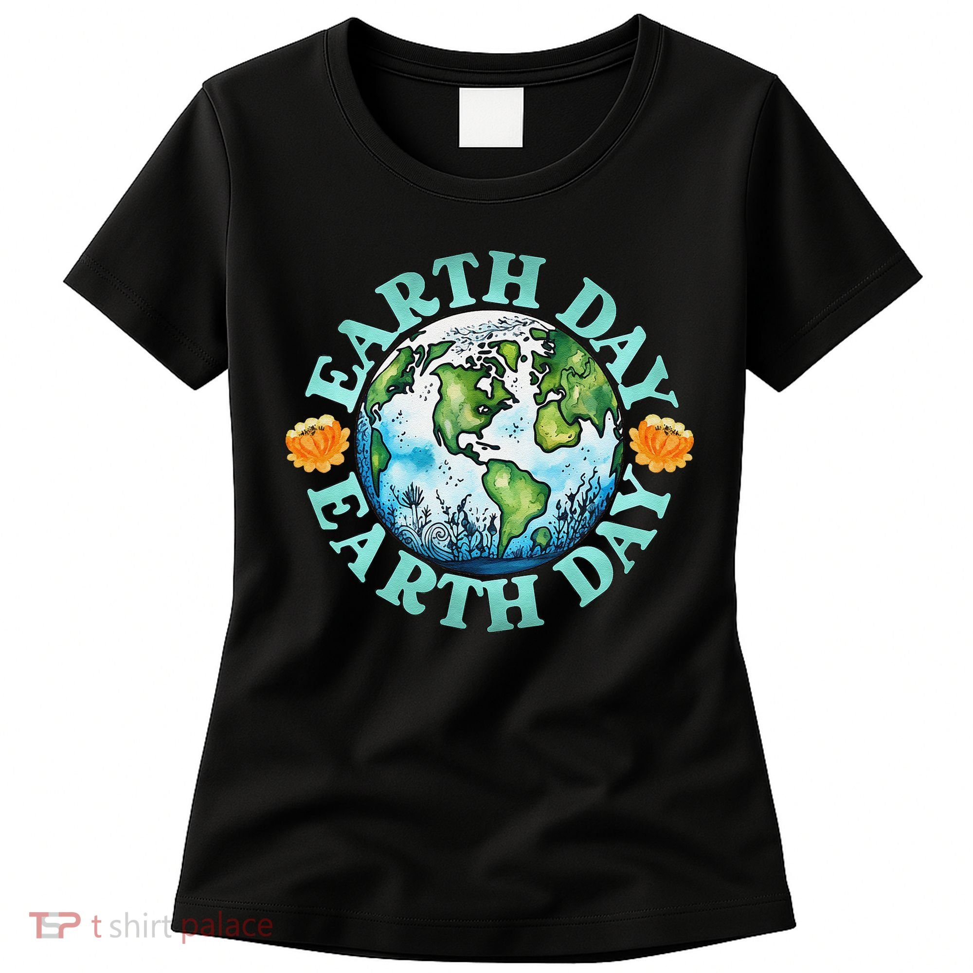 Earth Day Every Day Rainbow Globe Save The Planet Women's T-Shirt