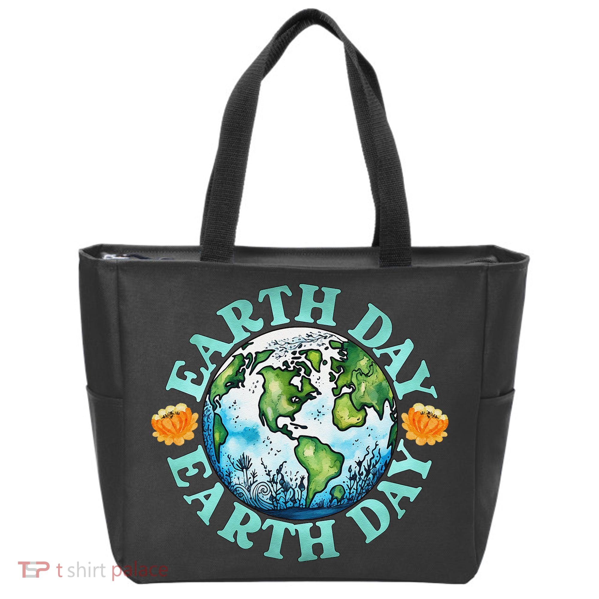 Earth Day Every Day Rainbow Globe Save The Planet Tote Bag
