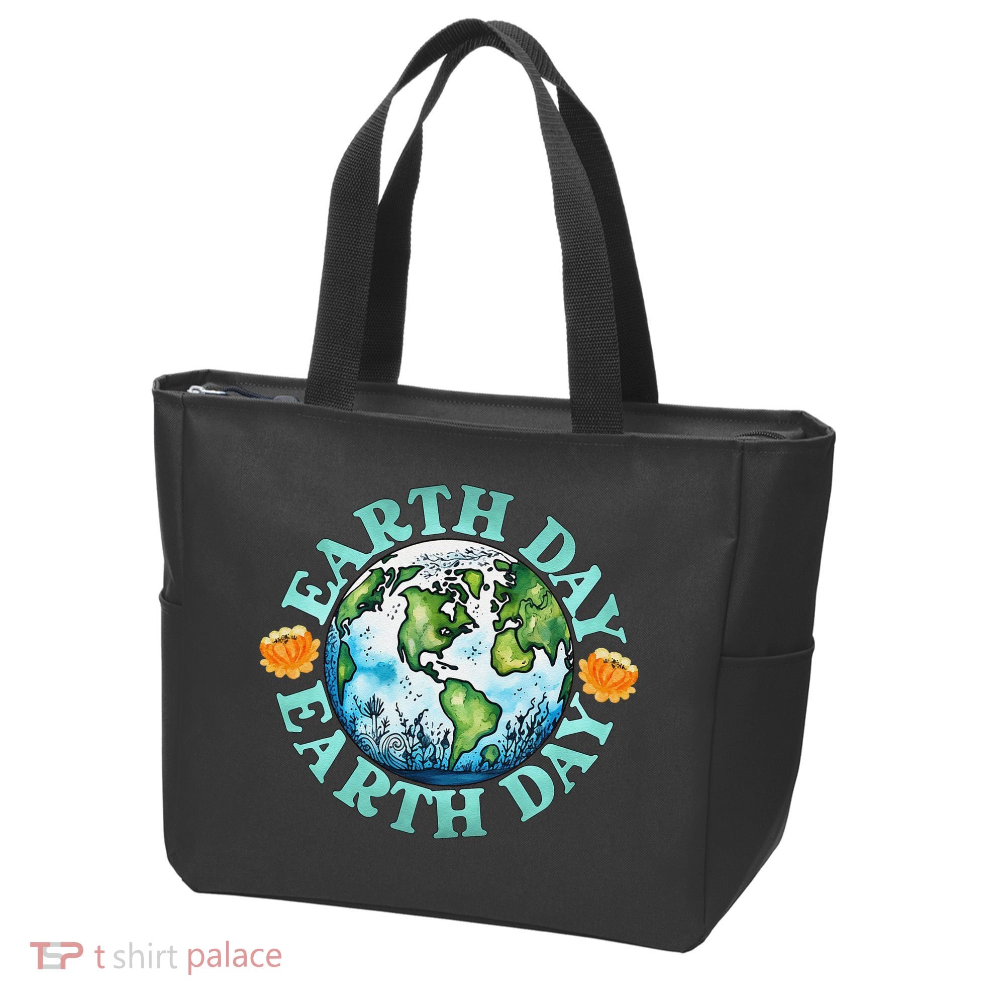 Earth Day Every Day Rainbow Globe Save The Planet Tote Bag