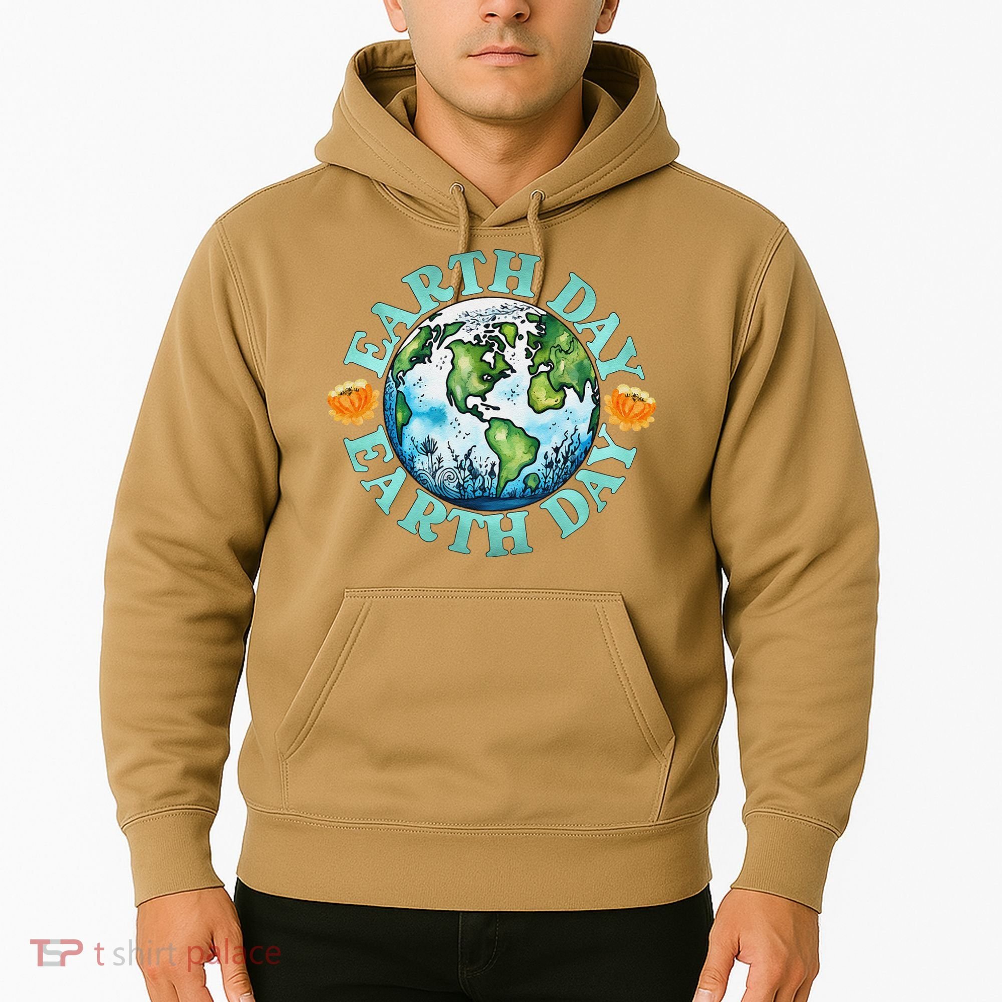 Earth Day Every Day Rainbow Globe Save The Planet Hoodie