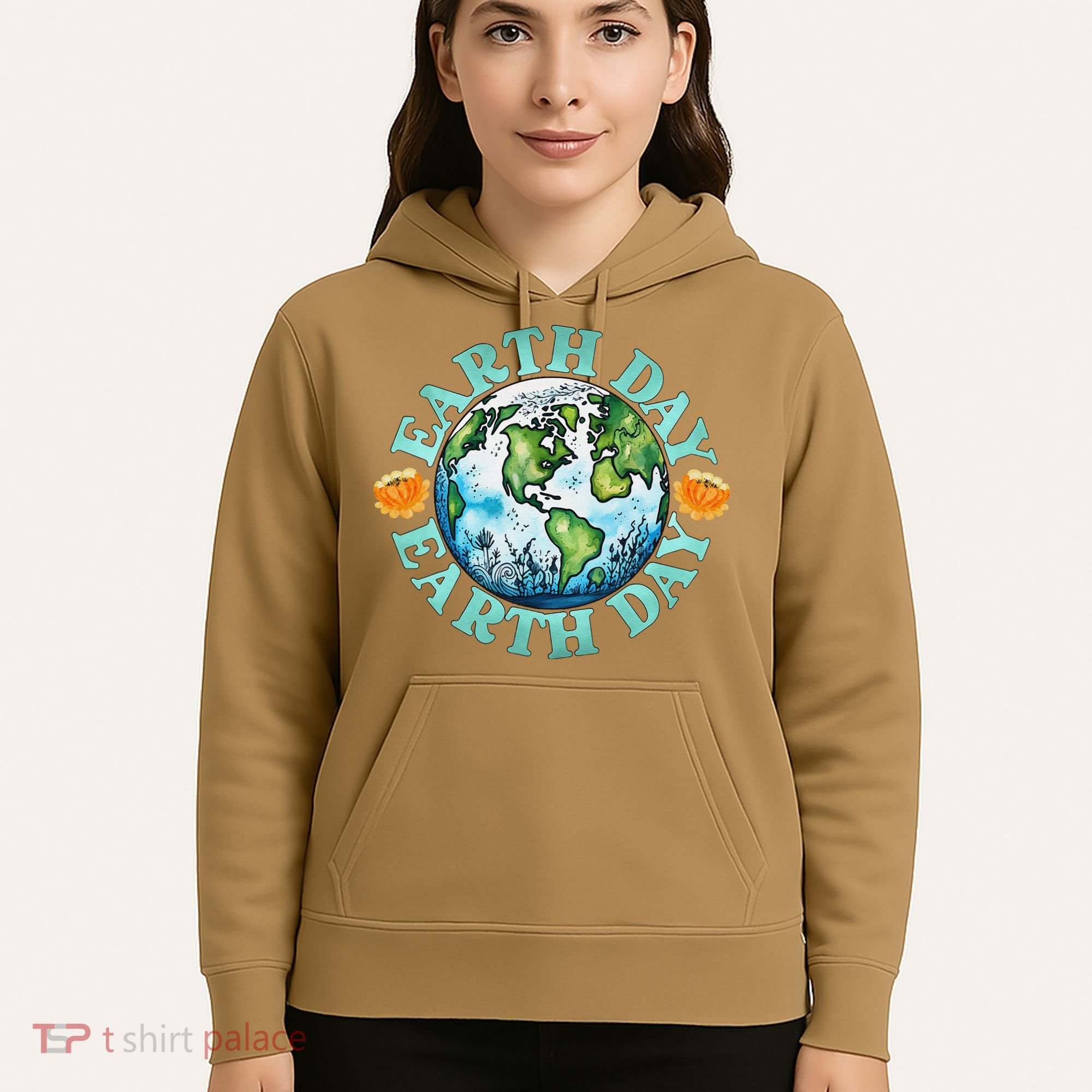 Earth Day Every Day Rainbow Globe Save The Planet Hoodie