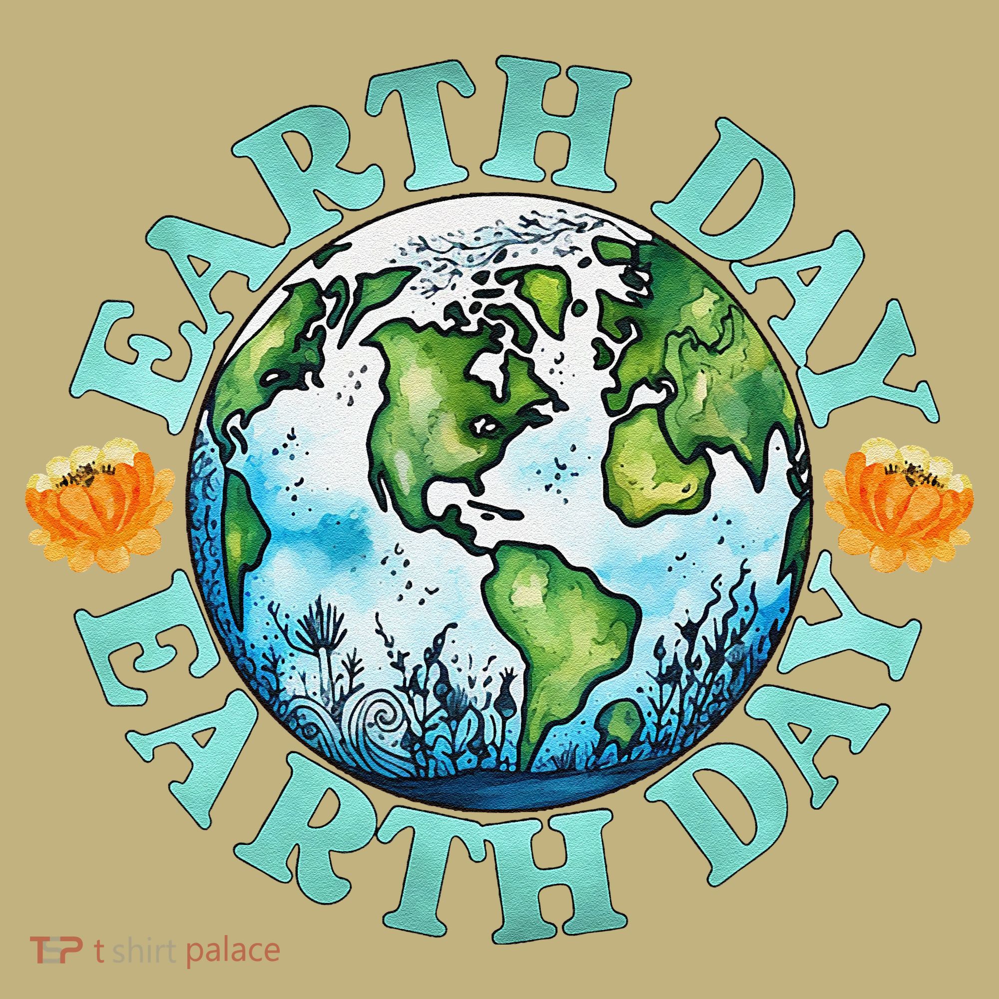 Earth Day Every Day Rainbow Globe Save The Planet Sweatshirt