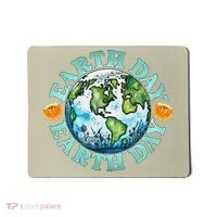 Earth Day Every Day Rainbow Globe Save The Planet Mousepad thumb 0