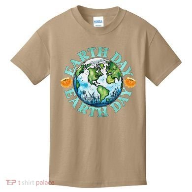 Earth Day Every Day Rainbow Globe Save The Planet Kids T-Shirt
