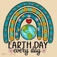 Earth Day Every Day Save Our Planet Rainbow Tree Tote Bag thumb 4