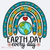 Earth Day Every Day Save Our Planet Rainbow Tree Sueded Cloud Jersey T-Shirt thumb 2