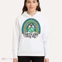 Earth Day Every Day Save Our Planet Rainbow Tree Hoodie thumb 5