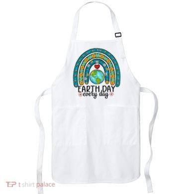 Earth Day Every Day Save Our Planet Rainbow Tree Apron