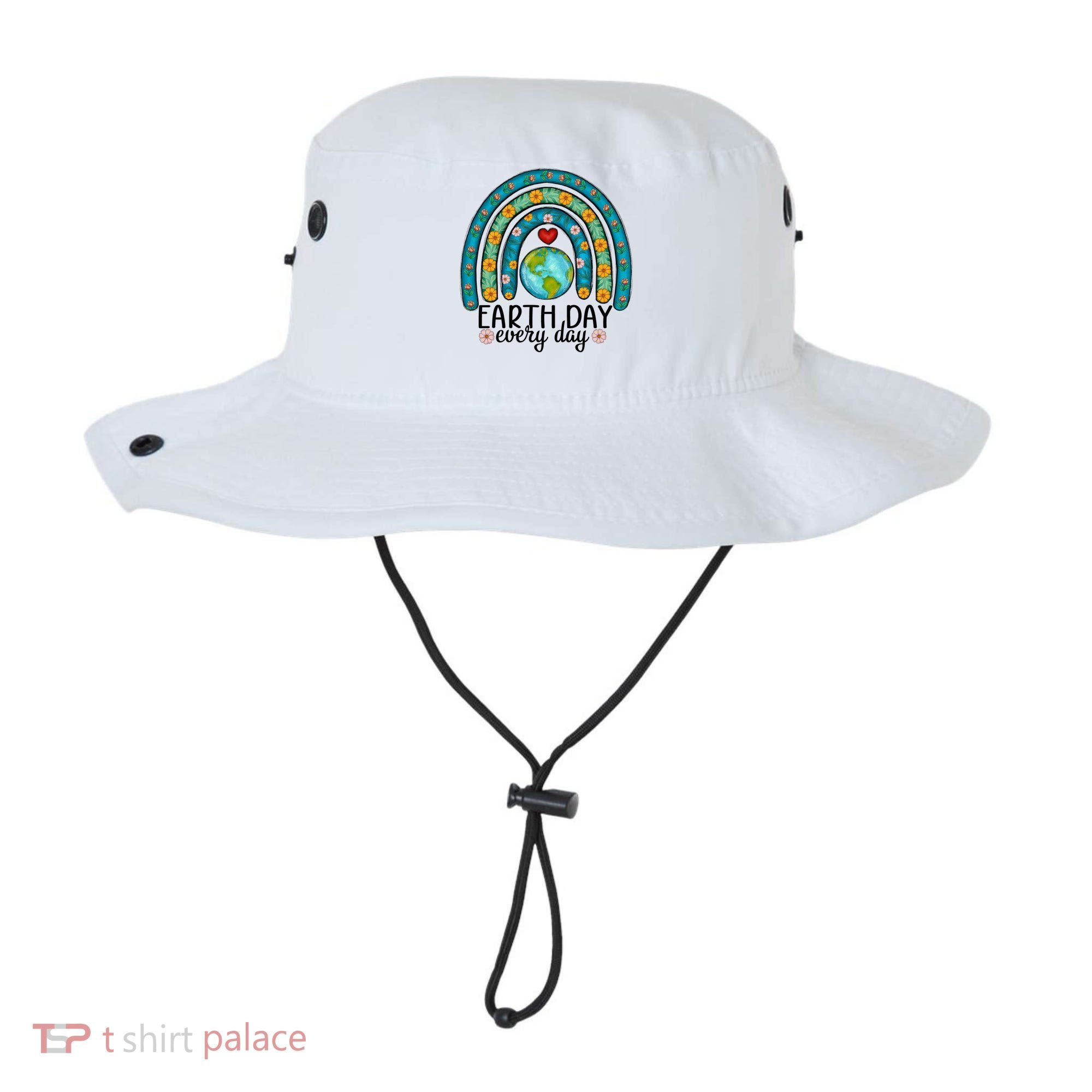 Earth Day Every Day Save Our Planet Rainbow Tree Bucket Hat