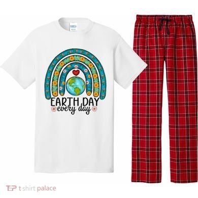 Earth Day Every Day Save Our Planet Rainbow Tree Pajama Set
