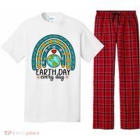 Earth Day Every Day Save Our Planet Rainbow Tree Pajama Set thumb 0