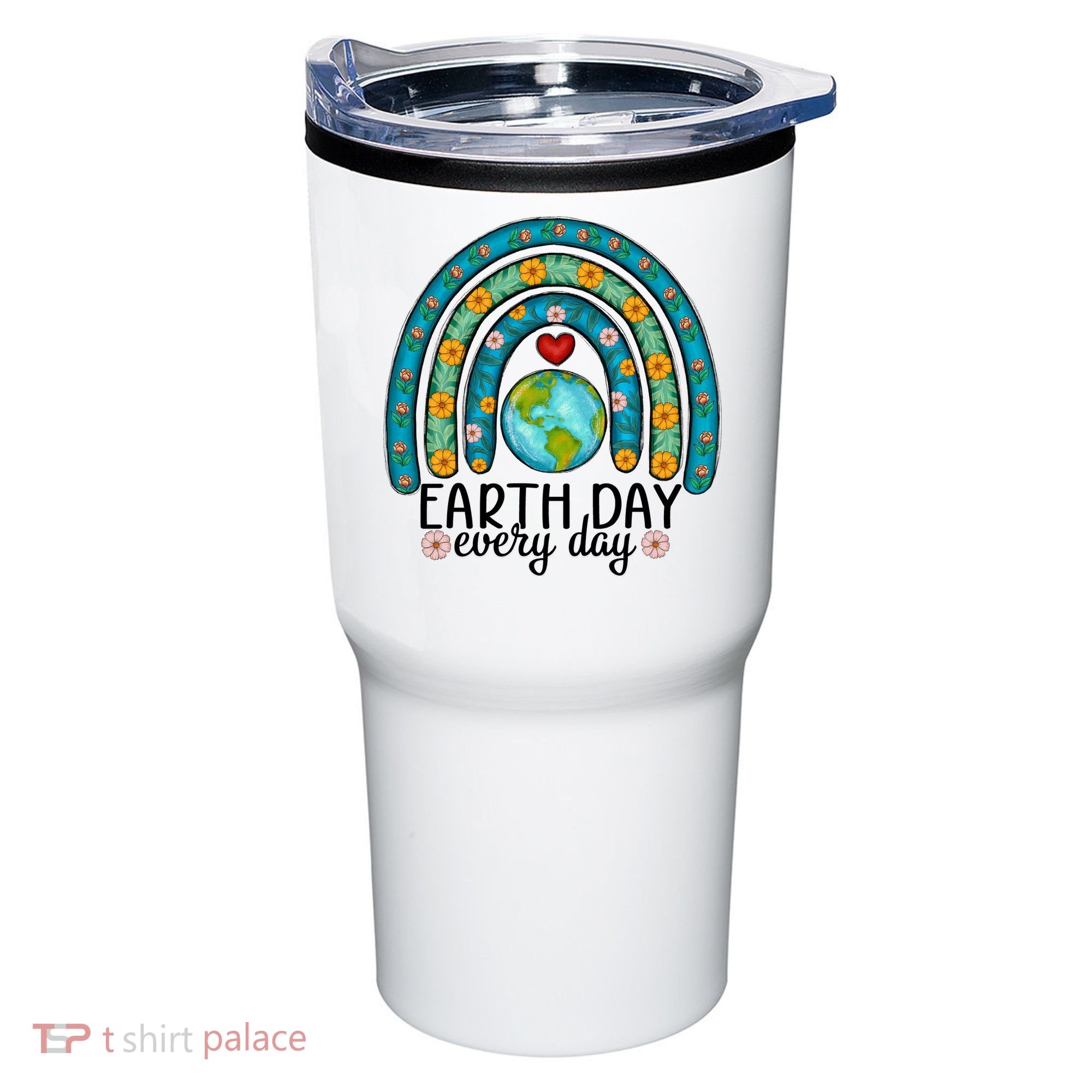 Earth Day Every Day Save Our Planet Rainbow Tree Tumbler