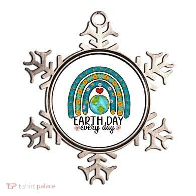 Earth Day Every Day Save Our Planet Rainbow Tree Ornament