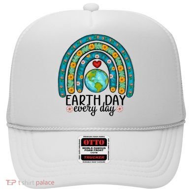 Earth Day Every Day Save Our Planet Rainbow Tree Hat