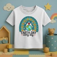 Earth Day Every Day Save Our Planet Rainbow Tree Toddler T-Shirt thumb 3
