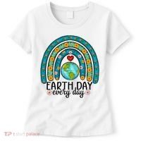 Earth Day Every Day Save Our Planet Rainbow Tree Women's T-Shirt thumb 0