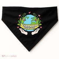 Earth Day Everyday Awareness USA-Made Doggie Bandana thumb 0