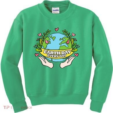 Earth Day Everyday Awareness Kids Sweatshirt