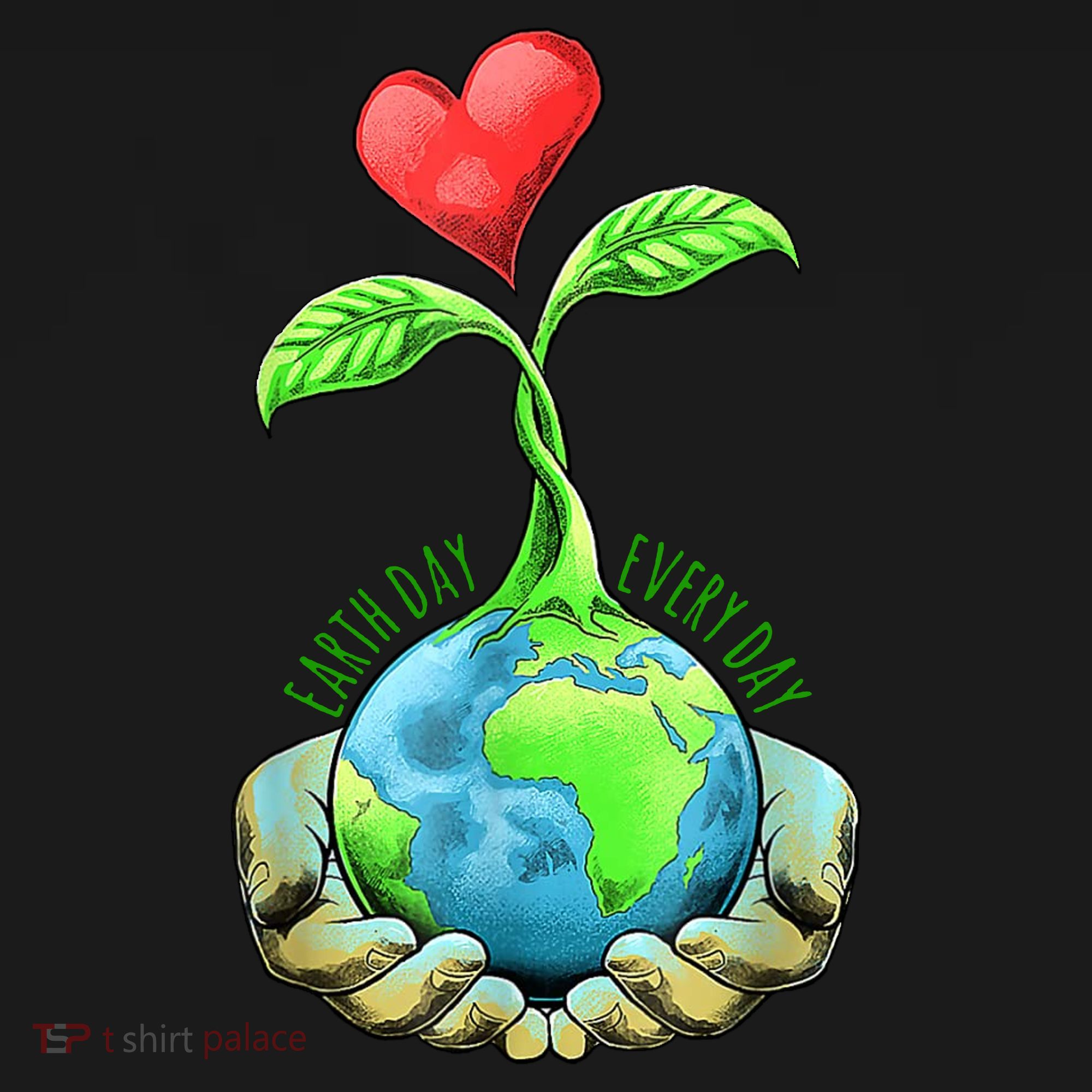 Earth Day Everyday Nature Heart Coaster