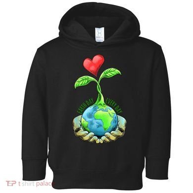 Earth Day Everyday Nature Heart Toddler Hoodie
