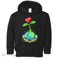 Earth Day Everyday Nature Heart Toddler Hoodie thumb 0