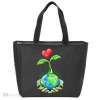 Earth Day Everyday Nature Heart Tote Bag thumb 0