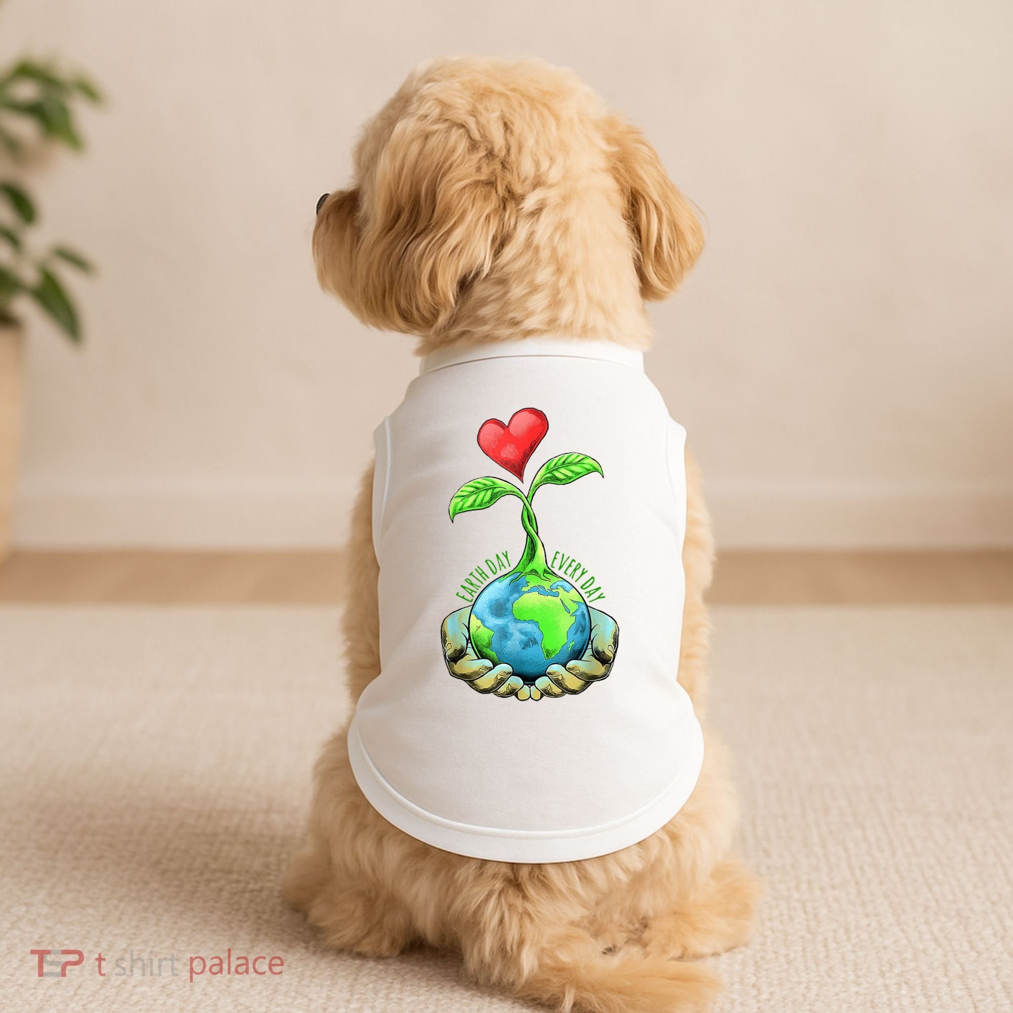 Earth Day Everyday Nature Heart Doggie Tank