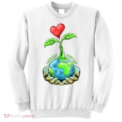 Earth Day Everyday Nature Heart Sweatshirt
