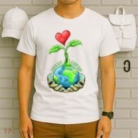 Earth Day Everyday Nature Heart T-Shirt thumb 6