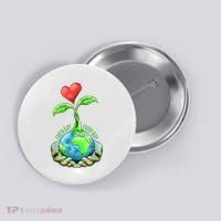 Earth Day Everyday Nature Heart Button thumb 0
