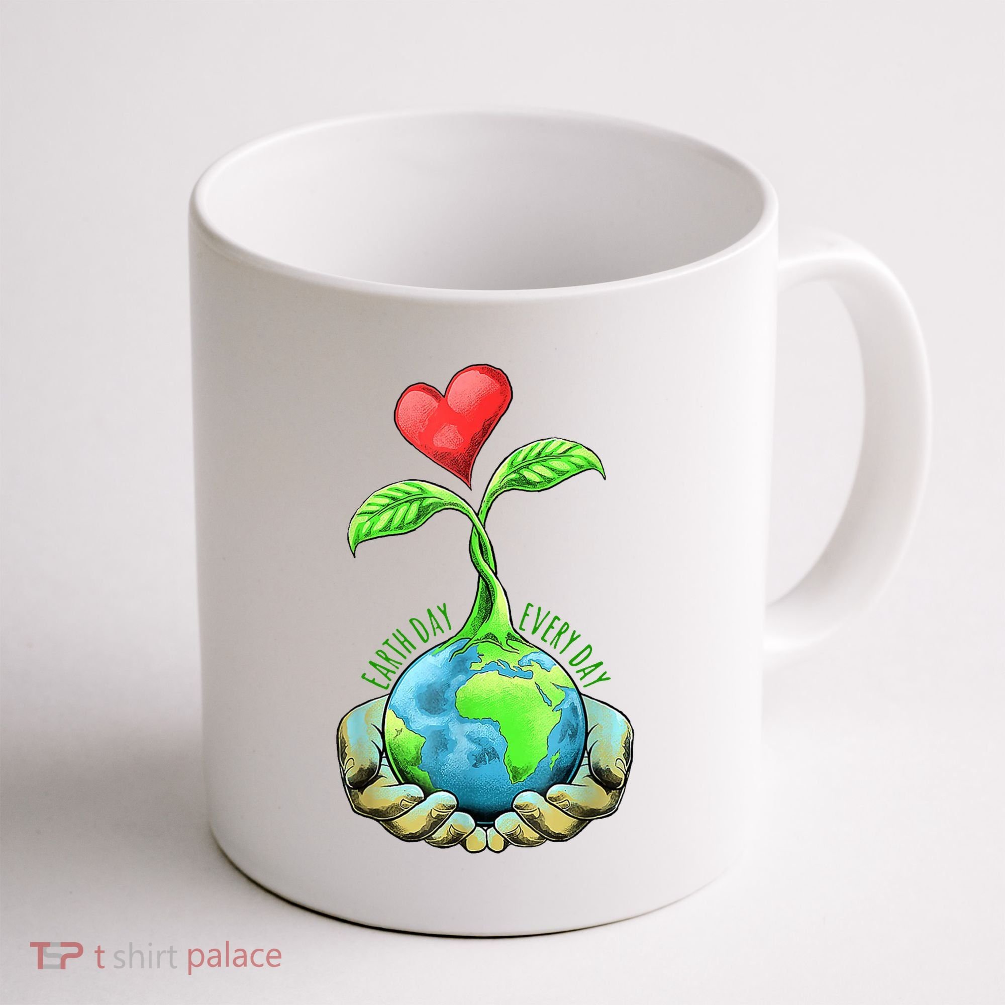 Earth Day Everyday Nature Heart Coffee Mug
