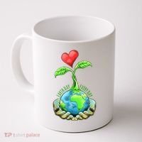 Earth Day Everyday Nature Heart Coffee Mug thumb 0