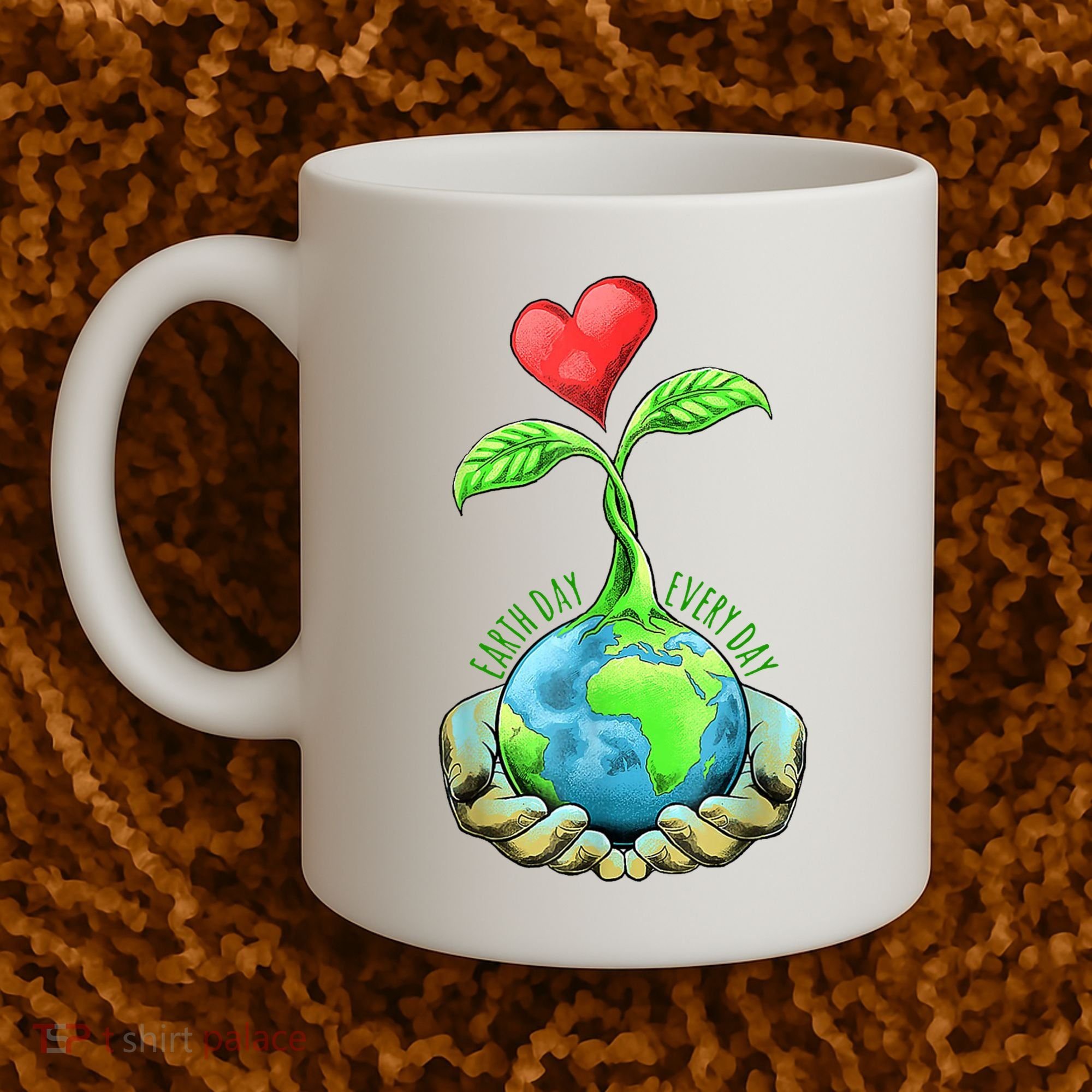Earth Day Everyday Nature Heart Coffee Mug