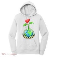 Earth Day Everyday Nature Heart Women's Hoodie thumb 0