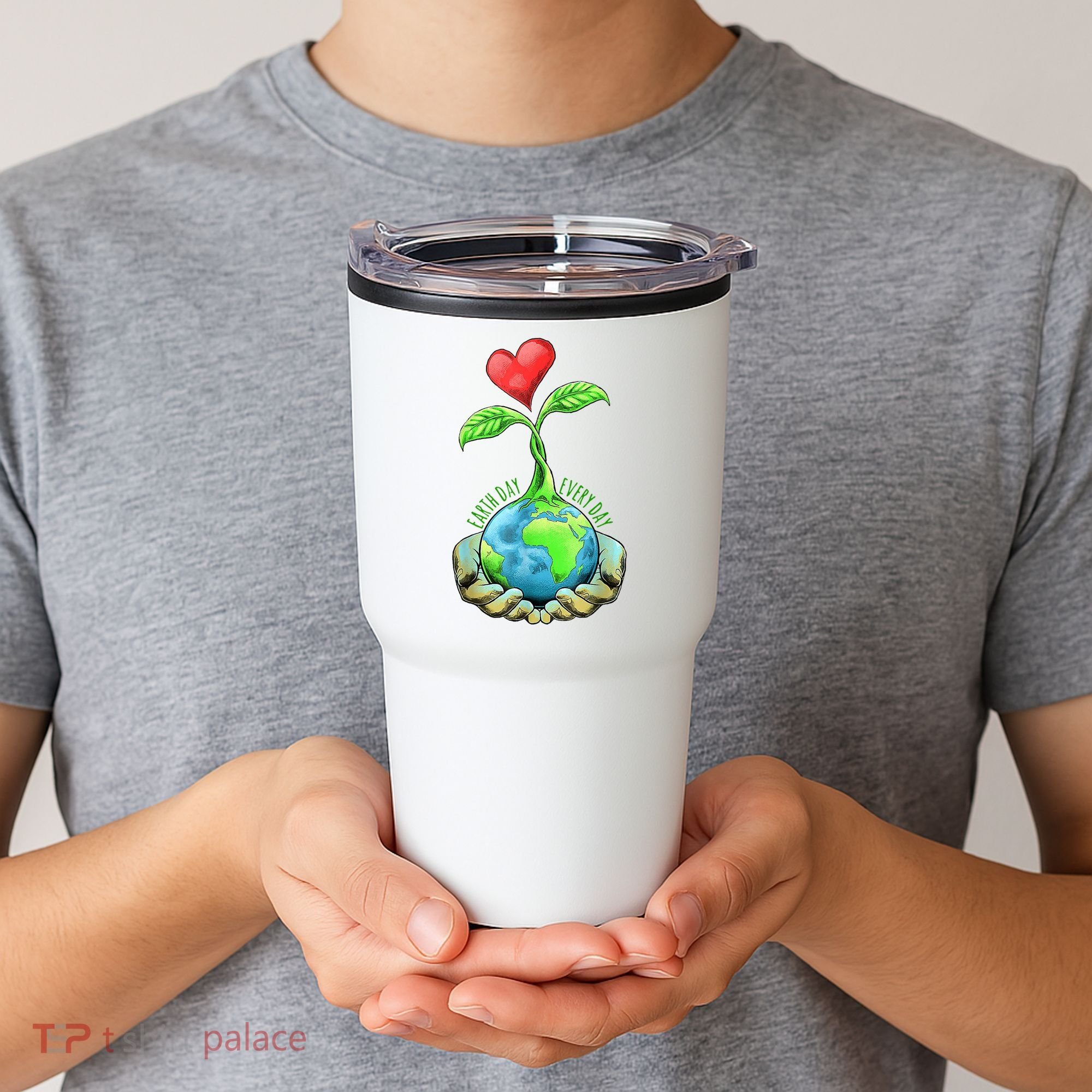 Earth Day Everyday Nature Heart Tumbler